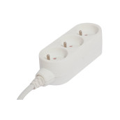 Bloc design 3 x 16a - 0,5 m - blanc d'origine