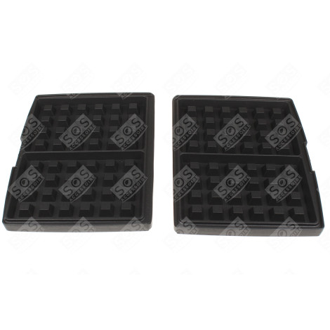 LOT DE 2 PLAQUE GAUFFRES D'ORIGINE GAUFRIER, CROQUE-MONSIEUR - 142361