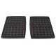 LOT DE 2 PLAQUE GAUFFRES D'ORIGINE GAUFRIER, CROQUE-MONSIEUR - 142361