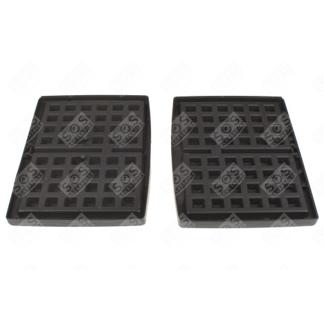 LOT DE 2 PLAQUE GAUFFRES D'ORIGINE GAUFRIER, CROQUE-MONSIEUR - 142361