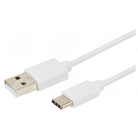 USB TYPE C M / USB M - 3A - 2M - BLANC D'ORIGINE TÉLÉPHONIE, SMARTPHONE - 722444