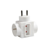 Fiche domino triangulaire / triplite - 2x16a + 1x6a d'origine