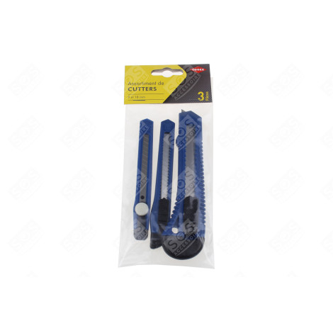 CUTTER PLAST 3 PCS 9+18 MM D'ORIGINE ACCESSOIRES ET ENTRETIEN - 60467