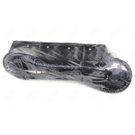 PRISE MULT+CORDON 4X16A RECTANG. NOIR 1.5M D'ORIGINE ÉLECTRICITÉ, DOMOTIQUE - 44022