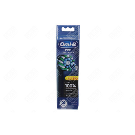 BROSSE À DENTS ORAL-B CROSS ACTION BLACK REF XF 8CT D'ORIGINE BROSSE À DENTS ÉLECTRIQUE - 8006540893388