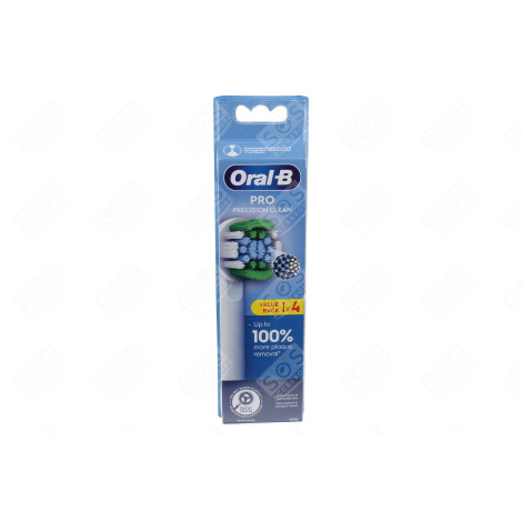 BROSSE À DENTS ORAL-B PRECISION CLEAN REFILL XF 4CT D'ORIGINE BROSSE À DENTS ÉLECTRIQUE - 8006540894293