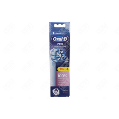 BROSSE À DENTS ORAL-B SENSITIVE CLEAN PRO REF XF 4CT D'ORIGINE BROSSE À DENTS ÉLECTRIQUE - 8006540892473