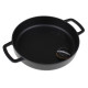 PLAT À FOUR EN FONTE NOIR - 24CM D'ORIGINE USTENSILE DE CUISINE - 192124BL02