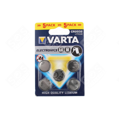 LOT DE 5 PILES BOUTON LITHIUM CR2032 D'ORIGINE ACCESSOIRES ET ENTRETIEN - 6032101415