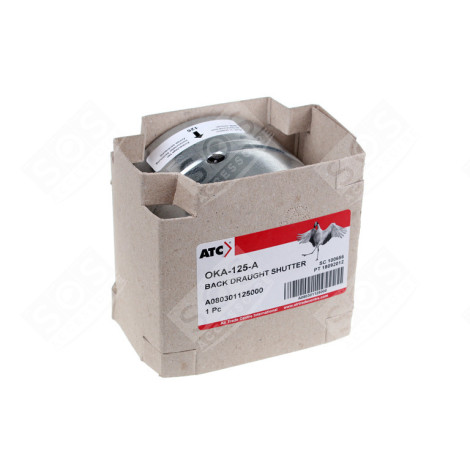 CLAPET ANTI-RETOUR DIAMETRE 125MM HOTTE - A080301125000