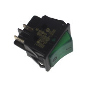 Interrupteur vert 4 contacts 27 x 21 mm