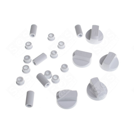 KIT DE 5 BOUTONS BLANC UNIVERSELS FOUR, CUISINIÈRE - 228600066