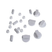 Kit de 5 boutons blanc universels