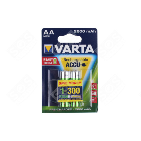 LOT DE 2 PILES RECHARGEABLES AA LR06 2600MAH D'ORIGINE ACCESSOIRES ET ENTRETIEN - 5716101402