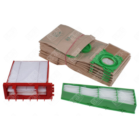 SAC ASPIRATEUR SEBO C2/C3 - EMB. 10PCS + 1 MI D'ORIGINE ASPIRATEUR - SEB0007
