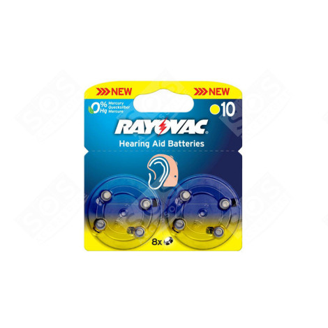 LOT DE 8 PILES AUDITIVES PR70 1.45V D'ORIGINE ACCESSOIRES ET ENTRETIEN - 4610745418