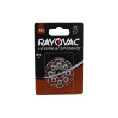 Lot de 8 piles auditives pr41 1.45v d'origine