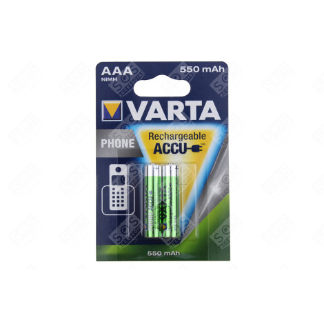 LOT DE 2 PILES RECHARGEABLES AAA LR03 NIMH 550MAH D'ORIGINE ACCESSOIRES ET ENTRETIEN - 58397101402