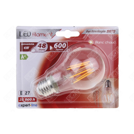 LED CLASSIC 6 W. E27 D'ORIGINE LUMINAIRE - 494609