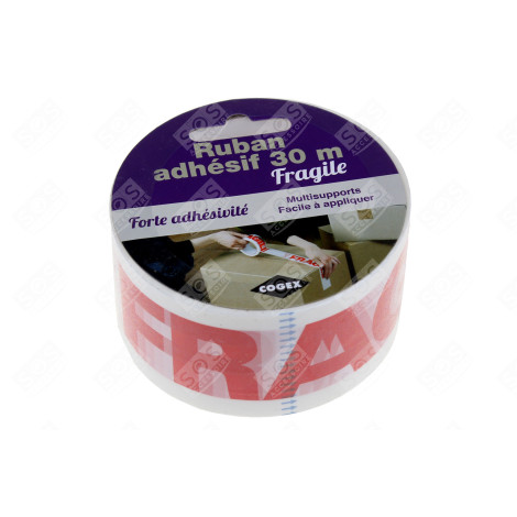 RUBAN ADHESIF - "FRAGILE" 30M X 48MM D'ORIGINE ACCESSOIRES ET ENTRETIEN - 23057