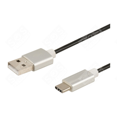 USB TYPE C M / USB M - 3A - 1M (PRISES ALU) D'ORIGINE INFORMATIQUE - 722449