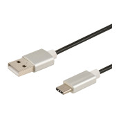 Usb type c m / usb m - 3a - 1m (prises alu) d'origine