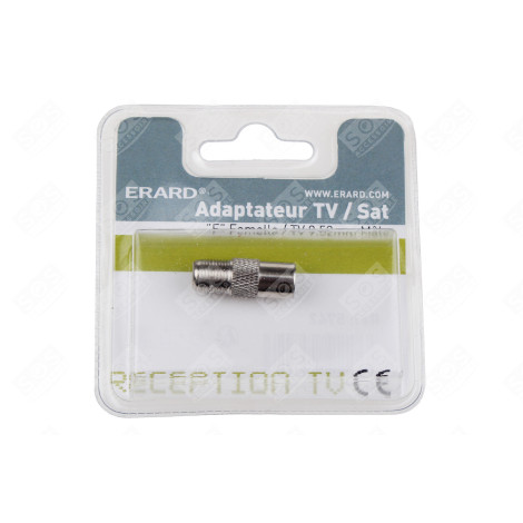 ADAPTATEUR F F/ TV 9.52 MM M - NICKEL D'ORIGINE TÉLÉVISION - 5742