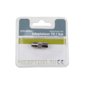 Adaptateur f f/ tv 9.52 mm m - nickel d'origine
