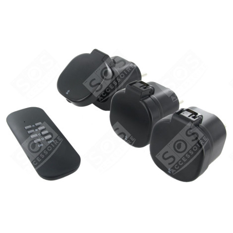 SET 3 MINI PRISES EXTÉRIEURES ON/OFF (3000W - FR) D'ORIGINE ÉLECTRICITÉ, DOMOTIQUE - 54672