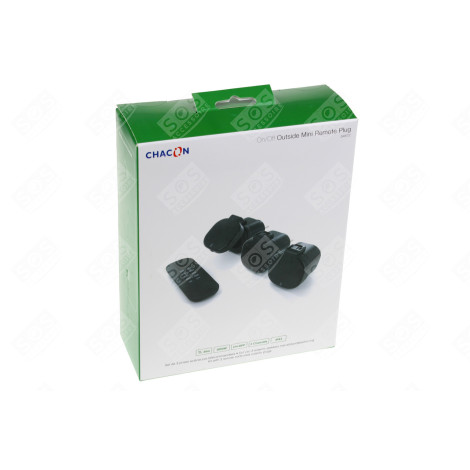 SET 3 MINI PRISES EXTÉRIEURES ON/OFF (3000W - FR) D'ORIGINE ÉLECTRICITÉ, DOMOTIQUE - 54672