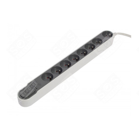 PRISE MULTI. 3 M 8X16A AVEC INTER. GRIS FONCE ÉLECTRICITÉ, DOMOTIQUE - 49832