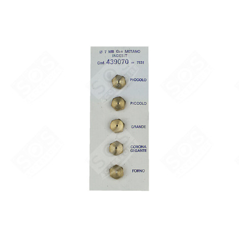 KIT INJECTEUR GAZ NATUREL 7 MB FOUR, CUISINIÈRE - 3666356047531