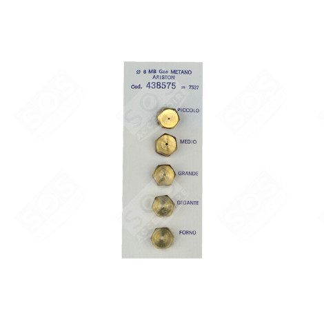 KIT INJECTEUR GAZ NATUREL 8 MB FOUR, CUISINIÈRE - 3666356047537