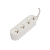 Bloc design 4 x 16a - 1,5 m - blanc d'origine