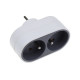 DOMINO DESIGN 2 X 16A GRIS/BLANC D'ORIGINE ÉLECTRICITÉ, DOMOTIQUE - 48822