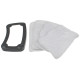 CHIFFONS DE NETTOYAGE EN MICROFIBRE 4 PIECES + TAPIS SEMELLE D'ORIGINE NETTOYEUR VAPEUR - ZB7213