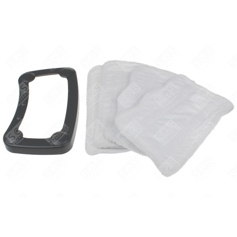 CHIFFONS DE NETTOYAGE EN MICROFIBRE 4 PIECES + TAPIS SEMELLE D'ORIGINE NETTOYEUR VAPEUR - ZB7213