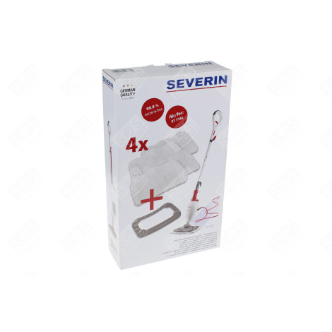 CHIFFONS DE NETTOYAGE EN MICROFIBRE 4 PIECES + TAPIS SEMELLE D'ORIGINE NETTOYEUR VAPEUR - ZB7213