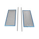 KIT FILTRE MÉTALLIQUE AVEC RAILS 840X176MM D'ORIGINE HOTTE - 576634