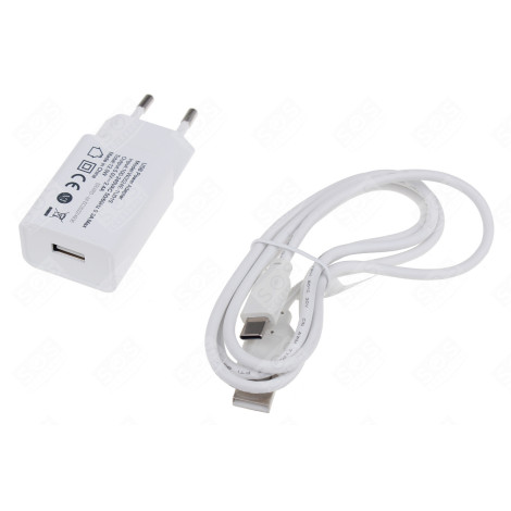 ADAPTATEUR DE CHARGE - USB +CABLE USBA/C WIT - 5V /2.4A D'ORIGINE INFORMATIQUE - 728112