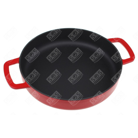 PLAT À FOUR EN FONTE ROUGE 24CM D'ORIGINE USTENSILE DE CUISINE - 192124RD02