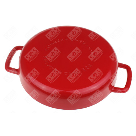 PLAT À FOUR EN FONTE ROUGE 24CM D'ORIGINE USTENSILE DE CUISINE - 192124RD02