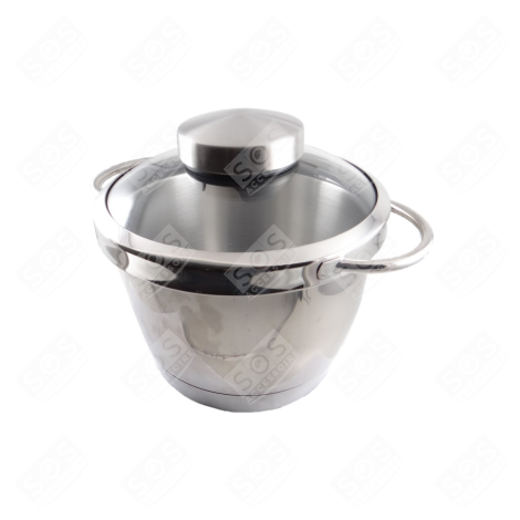 CUVE INOX AVEC COUVERCLE ROBOT MÉNAGER - 17524