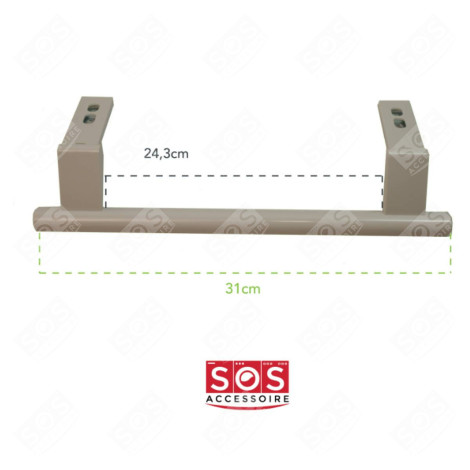 POIGNÉE DE PORTE 31CM (ENTRAXE 24,3CM) FRIGO, RÉFRIGÉRATEUR, CONGÉLATEUR - 7430670, 743067000