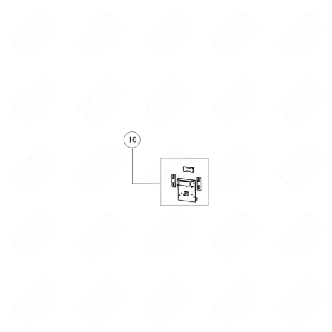 CARTE ÉLECTRONIQUE ET ÉCRAN (REPÈRE 10) CAFETIÈRE, MACHINE À CAFÉ - 500681009