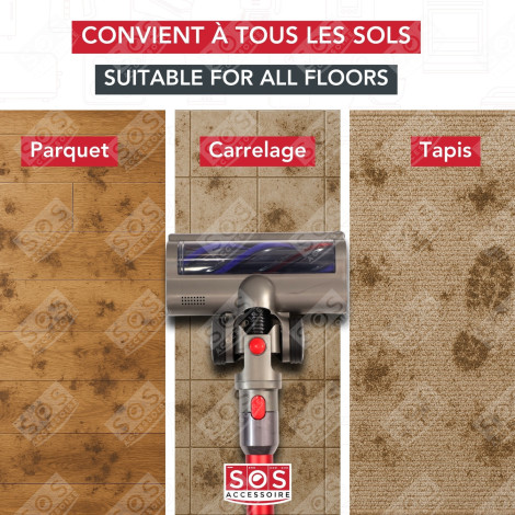 BROSSE COMPATIBLE V7 V8 V10 V11 V15 ASPIRATEUR - 967483-01