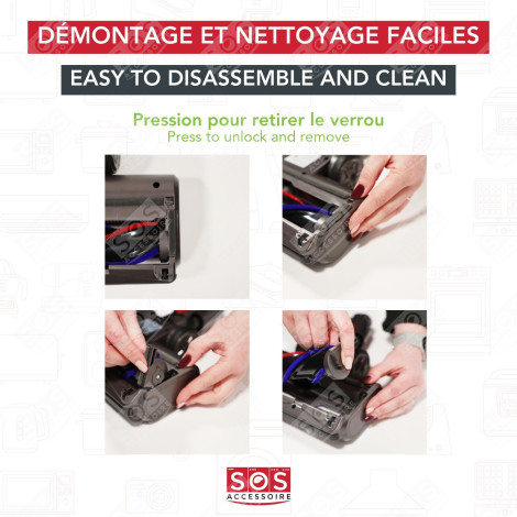 BROSSE COMPATIBLE V7/V8/V10/V11/V15 ASPIRATEUR - D009