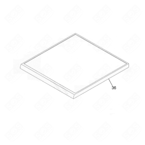 PLAN DE TRAVAIL (REPÈRE 36) LAVE-VAISSELLE - 41053198
