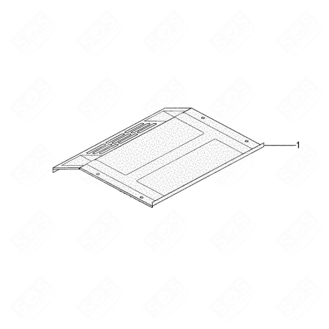 CONDUIT D'ÉVACUATION ARRIÈRE (REPÈRE 001) FOUR, CUISINIÈRE - C00143453, 482000061871