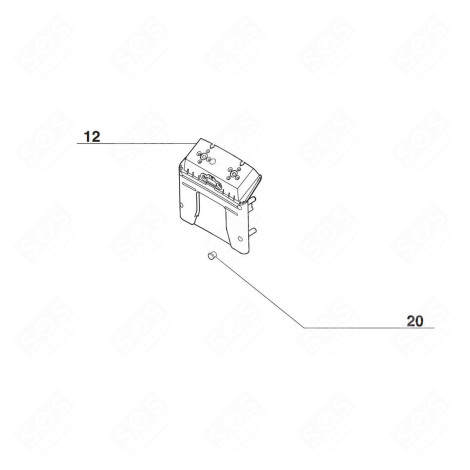 CACHE VIS POUR FRITEUSE PRO (REPÈRE 20) FRITEUSE, AIRFRYER - 505052